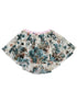 Little Girls Blue Brown Beige Lace Floral Print Hi Low Skirt 12M-6 - SophiasStyle.com