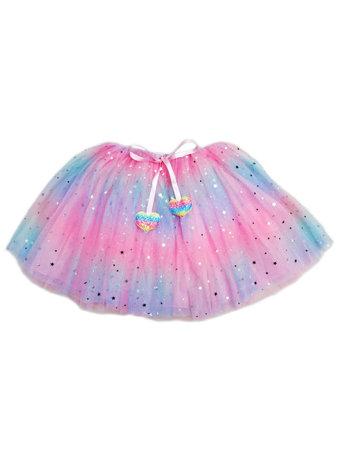 Girls Multi Color JoJo Siwa Rainbow Stars Moon Tutu Skirt 24M-6 - SophiasStyle.com