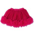 Girls Hot Pink 3-D Rose Trim Flouncy Tutu Skirt S (9-24M)-XL (6-8) - SophiasStyle.com