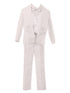 Rainkids Baby Boys White 6-pc Silver Cross Embroidery Baptism Tuxedo Suit 6-24M - SophiasStyle.com