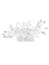 Tip Top Kids Girls Rhinestone Pearls Special Occasion Communion Gorgeous Flower Comb - SophiasStyle.com
