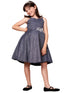 Big Girls Navy Glitter Metallic Strap Junior Bridesmaid Dress 8-16 - SophiasStyle.com