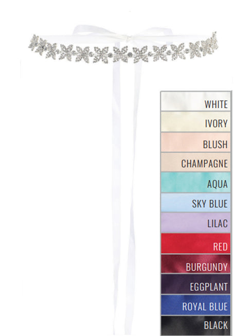 Tip Top Kids Girls Sparkle Accent Special Occasion Sash - SophiasStyle.com