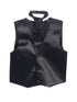 Tip Top Kids Big Boys Black Three Button Satin Vest Tie 2 Pc Set 8-16 - SophiasStyle.com