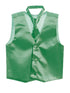Tip Top Kids Little Boys Emerald Green Three Button Satin Vest Tie 2 Pc Set 2-6 - SophiasStyle.com