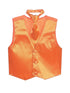 Tip Top Kids Big Boys Orange Three Button Satin Vest Tie 2 Pc Set 8-16 - SophiasStyle.com