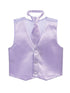 Tip Top Kids Little Boys Lilac Three Button Satin Vest Tie 2 Pc Set 2-6 - SophiasStyle.com