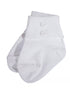 Little Things Mean A Lot Baby Boys White Buttons Anklet Socks 0-24M - SophiasStyle.com