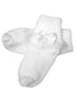 Little Things Mean A Lot Baby Girls White Cotton Lace Bow Anklet Socks 0-24M - SophiasStyle.com