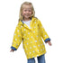 Foxfire Little Girls Yellow White Polka Dotted Print Trendy Raincoat 1T-6 - SophiasStyle.com
