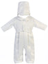Lito Baby Boys White Tie Romper Hat Andrew Christening Outfit 0-18M - SophiasStyle.com