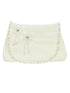 Tip Top Kids Girls Ivory Organza Trim Rhinestones Stylish Communion Purse - SophiasStyle.com