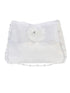 Tip Top Kids Girls White Flower Accented Satin Stylish Communion Purse - SophiasStyle.com