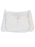 Tip Top Kids Girls White Pearl Cross Applique Communion Pocket Book - SophiasStyle.com