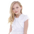 Petite Adele Little Girls White Satin High Collar Elegant Classic Bolero 2-6 - SophiasStyle.com