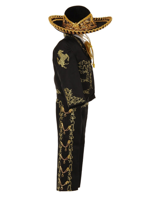 Rain Kids Boys Multi Color Rooster Embroidery Elegant 6 Pc Charro Suit 12M-14 - SophiasStyle.com