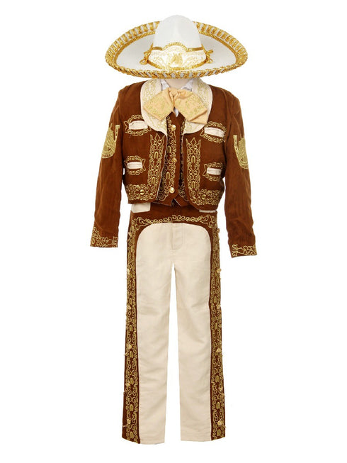 Rain Kids Boys Multi Color Horse Embroidery Elegant 6 Pc Charro Suit NB-14 - SophiasStyle.com