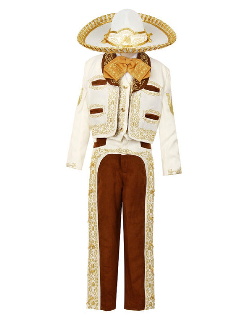 Rain Kids Boys Multi Color Horse Embroidery Elegant 6 Pc Charro Suit NB-14 - SophiasStyle.com