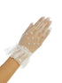 Girls Ivory Beadwork Sheer Special Occasion Communion Flower Girl Gloves 0-14 - SophiasStyle.com