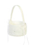 Tip Top Kids Girls Ivory Corded Embroidery Lace Stylish Flower Girl Basket - SophiasStyle.com
