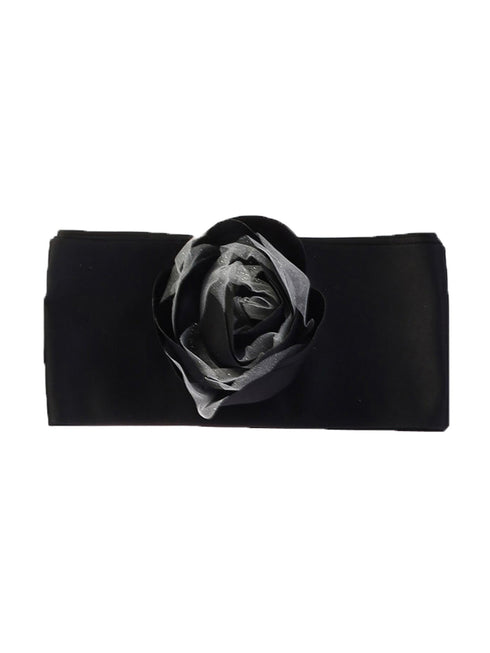 Lito Girls Multi Colors Satin Flower Embellished Special Occasion Sash 3M-12Y - SophiasStyle.com