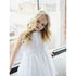 Petite Adele Big Girls White Lace Overlay Megan Junior Bridesmaid Dress 8-12 - SophiasStyle.com