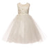 Petite Adele Little Girls White Exquisite Tulle Illusion Flower Girl Dress 2T-6 - SophiasStyle.com
