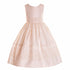Petite Adele Little Girls Ivory Exquisite Dull Satin Flower Girl Dress 2T-6 - SophiasStyle.com