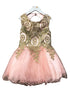 Petite Adele Girls Blush Embroidered Chandra Junior Bridesmaid Dress 6-16 - SophiasStyle.com