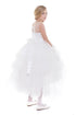 Petite Adele Little Girls Ivory Beaded Hi-Low Ruffle Abella Special Occasion Dress 2-6 - SophiasStyle.com