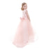 Petite Adele Big Girls Blush Satin Hi-Low Savannah Junior Bridesmaid Dress 8-12 - SophiasStyle.com