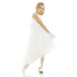 Petite Adele Big Girls Ivory Satin Hi-Low Savannah Junior Bridesmaid Dress 8-12 - SophiasStyle.com