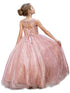 Petite Adele Big Girls Mauve Jewel Illusion Neckline Pageant Dress 8-16 - SophiasStyle.com