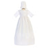 Lito Baby Girls Boys White Pin Tuck Poly Cotton Gown Christening Set 0-18M - SophiasStyle.com