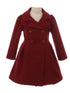 Crayon Kids Girls Long Sleeve Button Up Winter Dress Coat 2T-16 - SophiasStyle.com