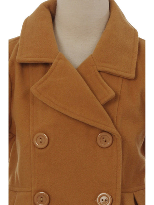 Crayon Kids Girls Long Sleeve Button Up Winter Dress Coat 2T-16 - SophiasStyle.com