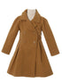 Crayon Kids Girls Long Sleeve Button Up Winter Dress Coat 2T-16 - SophiasStyle.com