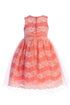 Just Kids Girls Multi Color Floral Lace Tulle Pearls Easter Dress 2T-14 - SophiasStyle.com