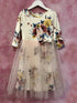 Petite Adele Girls Blush Floral Print Bow Accent Overlaid Easter Dress 2T-8 - SophiasStyle.com