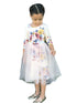 Petite Adele Girls Blush Floral Print Bow Accent Overlaid Easter Dress 2T-8 - SophiasStyle.com
