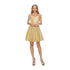 Girls Multi Color Glitter Metallic Double Strap Junior Bridesmaid Dress 4-14 - SophiasStyle.com