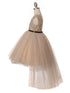 Big Girls Multi Color Sequin Tulle Belt High-Low Junior Bridesmaid Dress 2-12 - SophiasStyle.com