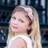 Petite Adele Girls Blush 3D Flowers Handmade Hard Headband - SophiasStyle.com