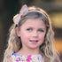 Petite Adele Girls Champagne Bow Tulle Handmade Hard Headband - SophiasStyle.com