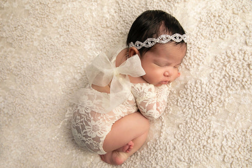 Couture Newborn Photography Photo Outfit Newborn Lace Leotard - SophiasStyle.com