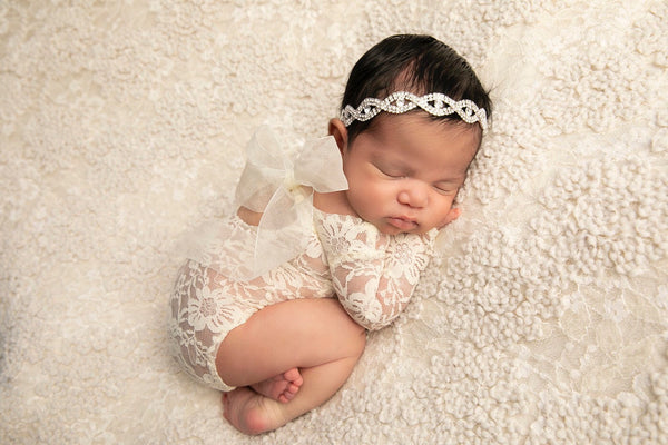 Couture Newborn Photography Photo Outfit Newborn Lace Leotard - SophiasStyle.com