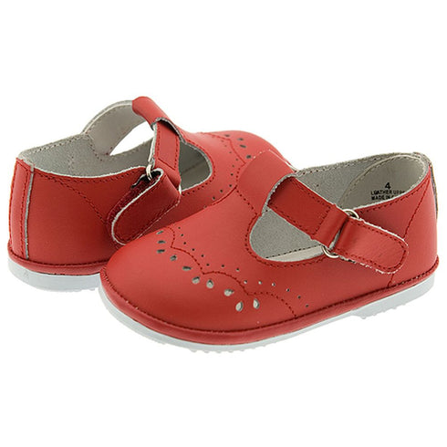 Baby Toddler Girls Red Eyelet Design Mary Jane Trendy Shoes Size 1-7 - SophiasStyle.com