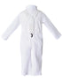 Baby Boys White Knit 4pc Romper Pants Tie Suspenders Christening Outfit NB-24M - SophiasStyle.com