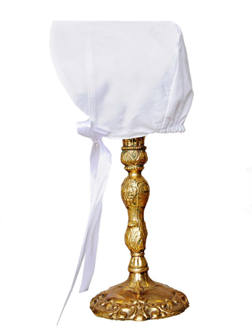 Baby Boys White Pleated Short Sleeve Button Baptism Romper Hat Set Newborn-24M - SophiasStyle.com