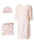 Baby Girls Bamboo 3pc Gown Hat Blanket Layette Set 3M-6M - SophiasStyle.com